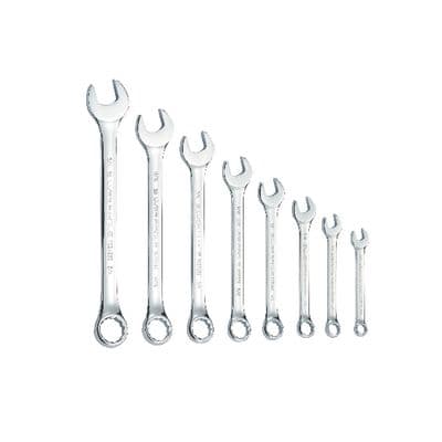 8 PIECE SAE COMBINATION SILVER EAGLE® WRENCH SET