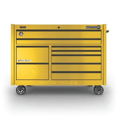 57" x 28" DOUBLE-BAY 4s SERIES TOOLBOX (HIGH-OCTANE YELLOW/BLACK)