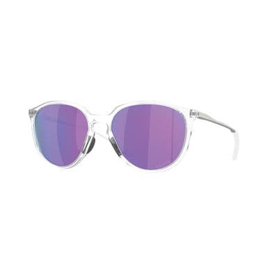 SIELO SUNGLASS WITH POLISHED CLEAR FRAME AND PRIZM™ VIOLET LENSES
