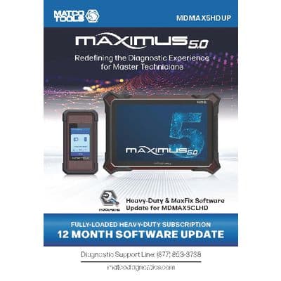 MAXIMUS 5.0 HEAVY-DUTY SOFTWARE UPDATE