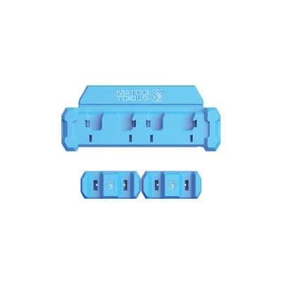  MAGNETIC 1/4" RATCHET HOLDER 4 SLOT - BLUE