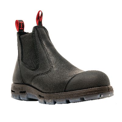 REDBACK BLACK LEATHER STEEL TOE WITH 