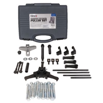 K Tool 70344 Harmonic Balancer Puller, for Most Cars, with Five Sets of  Side Bolts, Made in USA