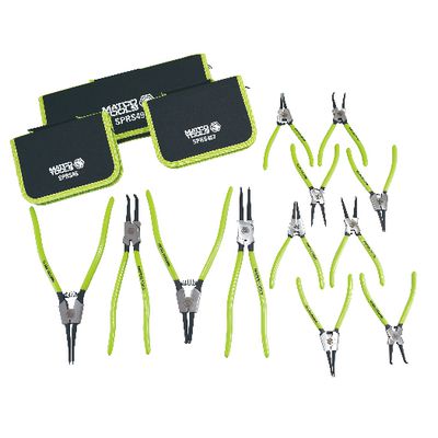 12 pc Snap Ring Pliers Set (Green)